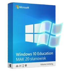 Microsoft Windows 10 Education MAK 20 stanowisk – natychmiastowa dostawa email, wsparcie w jęz. polskim