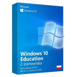 Microsoft Windows 10 Education Retail 2 stanowiska – natychmiastowa dostawa email, wsparcie w jęz. polskim