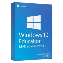 Microsoft Windows 10 Education MAK 20 stanowisk – legalna licencja, gwarancja autentyczności