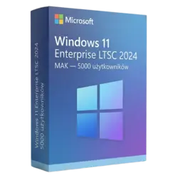 Windows 11 Enterprise LTSC 2024 MAK — 5000 użytkowników – legalna licencja, gwarancja autentyczności