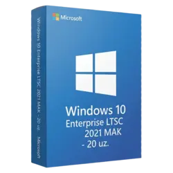 Windows 10 Enterprise LTSC 2021 MAK - 20 uz. – klucz licencyjny z fakturą VAT 23%