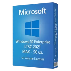 Windows 10 Enterprise LTSC 2021 MAK - 50 uz. – klucz licencyjny z fakturą VAT 23%