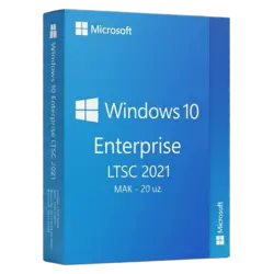 Windows 10 Enterprise LTSC 2021 MAK - 20 uz. – legalna licencja, gwarancja autentyczności