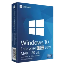 Windows 10 Enterprise LTSC 2019 MAK - 20 uz. – legalna licencja, gwarancja autentyczności