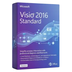 Microsoft Visio 2016 Standard – legalna licencja, gwarancja autentyczności