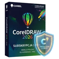CorelDRAW Graphics Suite 2026 Subskrypcja 1 rok – natychmiastowa dostawa email, wsparcie w jęz. polskim