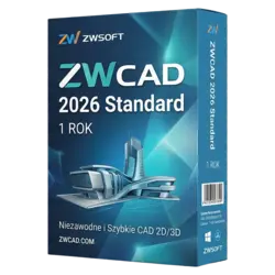 ZWCAD 2026 Standard — 1 rok – klucz licencyjny z fakturą VAT 23%