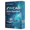 ZWCAD 2026 Standard — 1 rok – klucz licencyjny z fakturą VAT 23%
