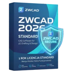 ZWCAD 2026 Standard — 1 rok – natychmiastowa dostawa email, wsparcie w jęz. polskim