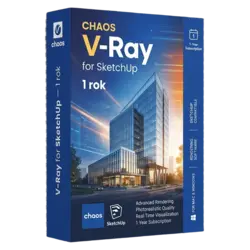 V-Ray for SketchUp — 1 rok – klucz licencyjny z fakturą VAT 23%