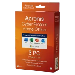 Acronis Cyber Protect Home Office 3 PC 1 rok – legalna licencja, gwarancja autentyczności