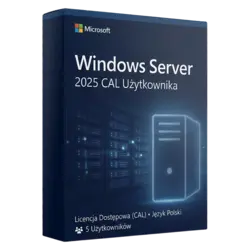 Microsoft Windows Server 2025 CAL Użytkownika – natychmiastowa dostawa email, wsparcie w jęz. polskim