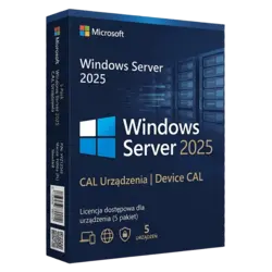 Microsoft Windows Server 2025 CAL Urządzenia – klucz licencyjny z fakturą VAT 23%