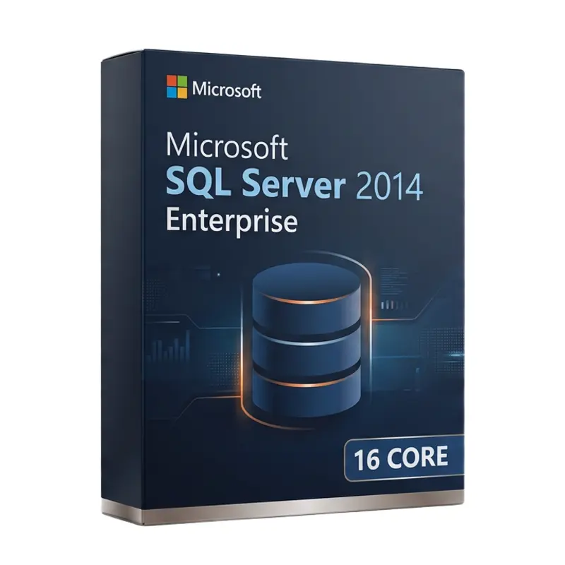 Microsoft SQL Server 2014 Enterprise 16 Core – oryginalny klucz aktywacyjny | KluczeSoft.pl