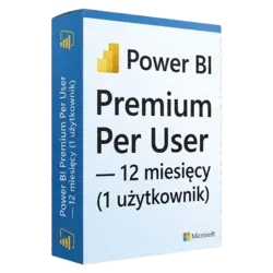 Power BI Premium Per User — 12 miesięcy (1 użytkownik) – klucz licencyjny z fakturą VAT 23%