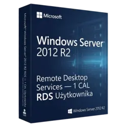 Microsoft Windows Server 2012 R2 RDS — 1 CAL Użytkownika – klucz licencyjny z fakturą VAT 23%