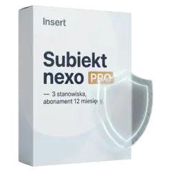 Insert Subiekt nexo PRO — 3 stanowiska, abonament 12 miesięcy – natychmiastowa dostawa email, wsparcie w jęz. polskim