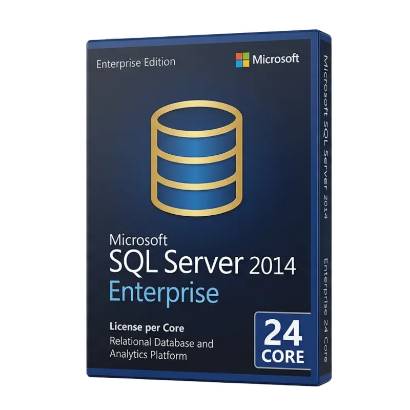 Microsoft SQL Server 2014 Enterprise 24 Core – oryginalny klucz aktywacyjny | KluczeSoft.pl