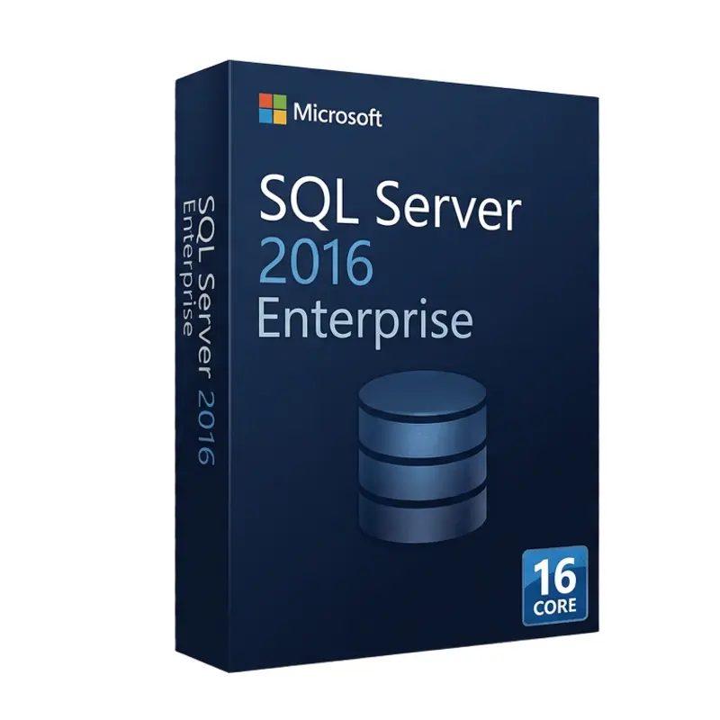 Microsoft SQL Server 2016 Enterprise 16 Core – oryginalny klucz aktywacyjny | KluczeSoft.pl