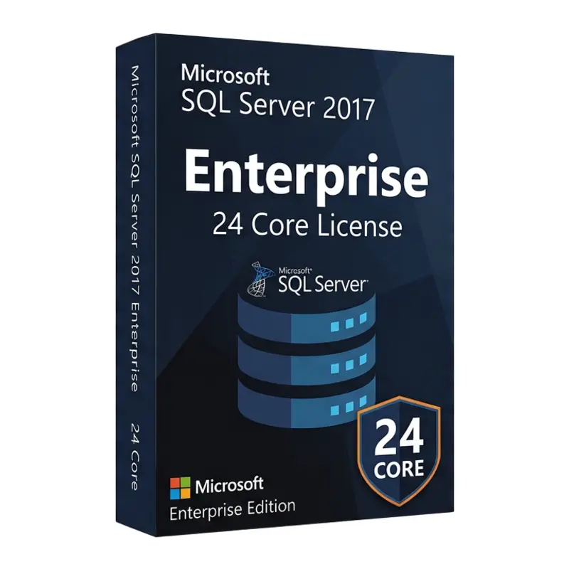 Microsoft SQL Server 2017 Enterprise 24 Core – oryginalny klucz aktywacyjny | KluczeSoft.pl