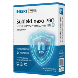 Insert Subiekt nexo PRO — 3 stanowiska, licencja wieczysta – natychmiastowa dostawa email, wsparcie w jęz. polskim