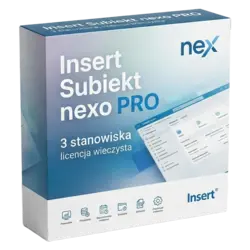 Insert Subiekt nexo PRO — 3 stanowiska, licencja wieczysta – legalna licencja, gwarancja autentyczności