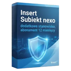 Insert Subiekt nexo — dodatkowe stanowisko, abonament 12 miesięcy – natychmiastowa dostawa email, wsparcie w jęz. polskim