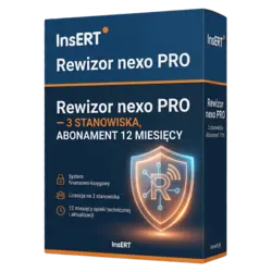 Insert Rewizor nexo PRO — 3 stanowiska, abonament 12 miesięcy – natychmiastowa dostawa email, wsparcie w jęz. polskim