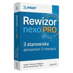 Insert Rewizor nexo PRO — 3 stanowiska, abonament 12 miesięcy – klucz licencyjny z fakturą VAT 23%