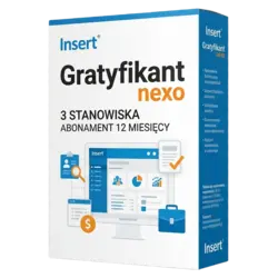 Insert Gratyfikant nexo — 3 stanowiska, abonament 12 miesięcy – klucz licencyjny z fakturą VAT 23%