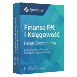 Symfonia Finanse i Księgowość — Pakiet Ekonomiczny – klucz licencyjny z fakturą VAT 23%