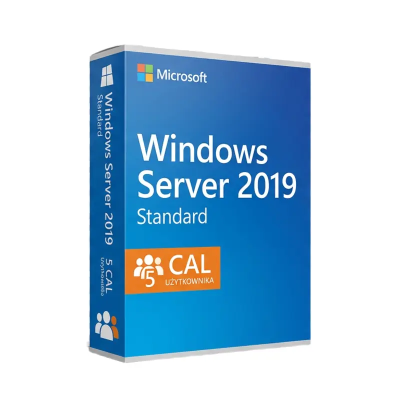 Microsoft Windows Server 2019 Standard 5 CAL Użytkownika – oryginalny klucz aktywacyjny | KluczeSoft.pl