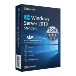 Microsoft Windows Server 2019 Standard 5 CAL Użytkownika – klucz licencyjny z fakturą VAT 23%
