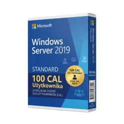 Microsoft Windows Server 2019 Standard 100 CAL Użytkownika – klucz licencyjny z fakturą VAT 23%