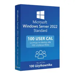 Microsoft Windows Server 2022 Standard 100 CAL Użytkownika – klucz licencyjny z fakturą VAT 23%