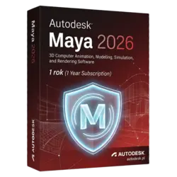 Autodesk Maya 2026 — 1 rok – natychmiastowa dostawa email, wsparcie w jęz. polskim
