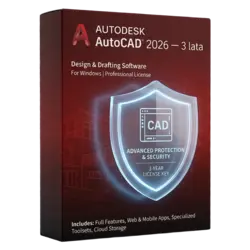 Autodesk AutoCAD 2026 — 3 lata – natychmiastowa dostawa email, wsparcie w jęz. polskim