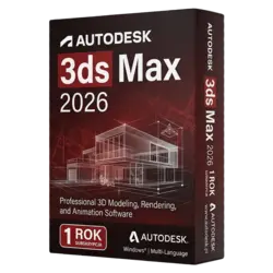 Autodesk 3DS Max 2026 — 1 rok – klucz licencyjny z fakturą VAT 23%