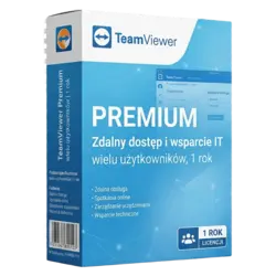 TeamViewer Premium — wielu użytkowników, 1 rok – klucz licencyjny z fakturą VAT 23%