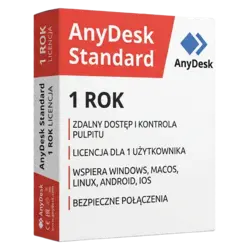 AnyDesk Standard — 1 rok – klucz licencyjny z fakturą VAT 23%