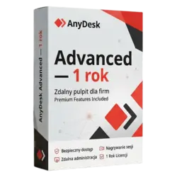 AnyDesk Advanced — 1 rok – legalna licencja, gwarancja autentyczności