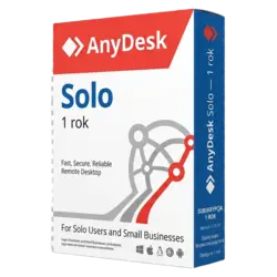 AnyDesk Solo — 1 rok – klucz licencyjny z fakturą VAT 23%
