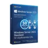 Microsoft Windows Server 2025 Standard 50 CAL Użytkownika – oryginalny klucz aktywacyjny | KluczeSoft.pl