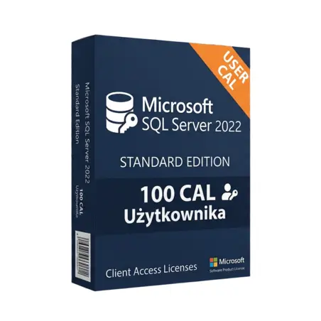 Microsoft SQL Server 2022 Standard 100 CAL Użytkownika