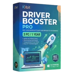 IObit Driver Booster Pro — 3 PC, 1 rok – legalna licencja, gwarancja autentyczności