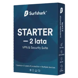 Surfshark Starter — 2 lata – klucz licencyjny z fakturą VAT 23%
