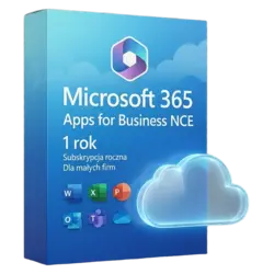 Microsoft 365 Apps for Business NCE 1 rok – natychmiastowa dostawa email, wsparcie w jęz. polskim