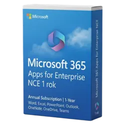 Microsoft 365 Apps for Enterprise NCE 1 rok – legalna licencja, gwarancja autentyczności