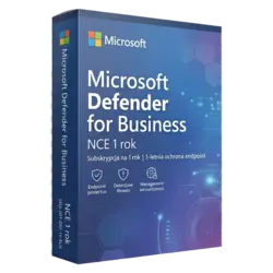 Microsoft Defender for Business NCE 1 rok – klucz licencyjny z fakturą VAT 23%