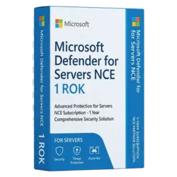 Microsoft Defender for Servers NCE 1 rok – klucz licencyjny z fakturą VAT 23%